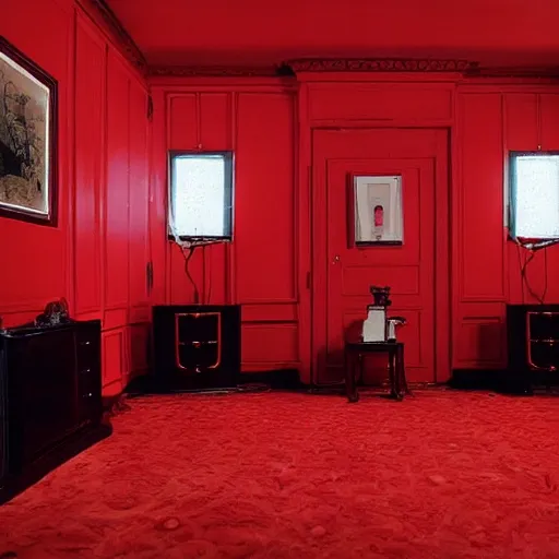 Image similar to a red room like in twin peaks