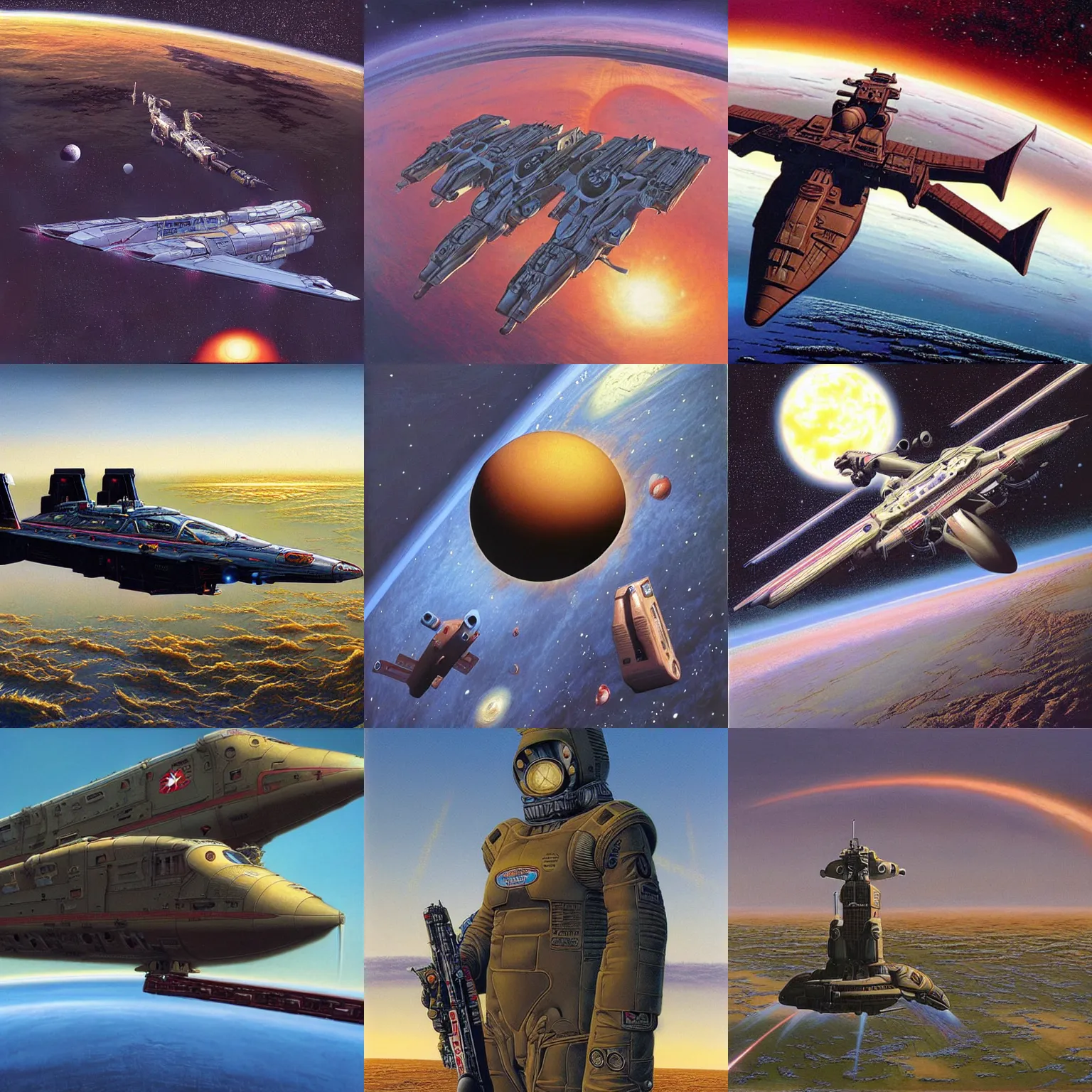 Image similar to artwork by peter elson