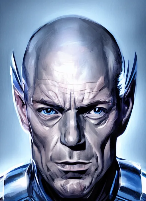 Prompt: magneto, illustration, sharp focus, highly detailed, vertical portrait, concept art, smooth, dramatic lighting, facing forward, face in focus, in the style of Jim Lee