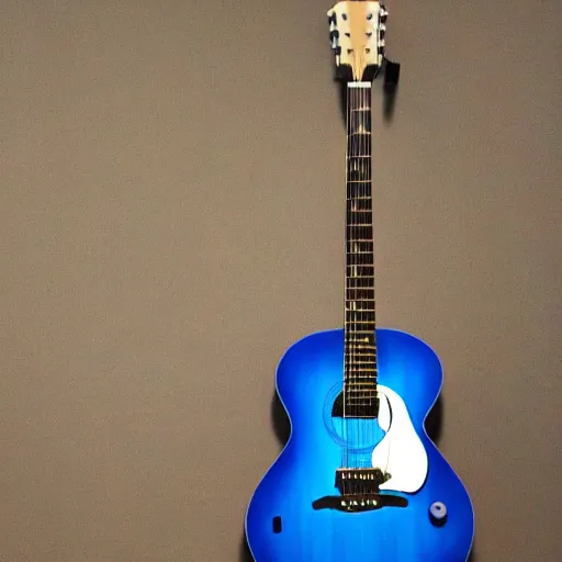 Image similar to a blue magic guitar