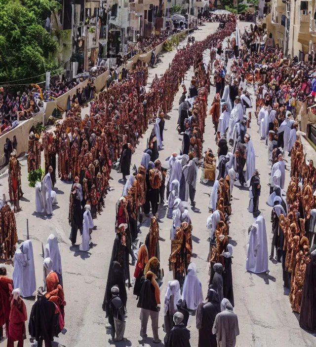Image similar to a holy week procession