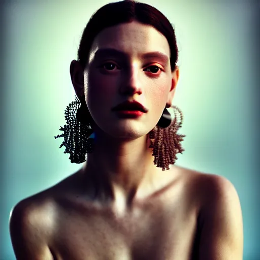 Prompt: photographic portrait of a stunningly beautiful renaissance female in soft dreamy light at sunset, dark lipstick, tribal tattoos, contemporary fashion shoot, by edward robert hughes, annie leibovitz and steve mccurry, david lazar, jimmy nelsson, breathtaking, 8 k resolution, extremely detailed, beautiful, establishing shot, artistic, hyperrealistic, beautiful face, octane render