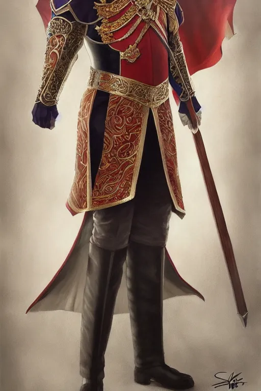 Prompt: full body photo of a older man wearing a regal king outfit in the style of stefan kostic, realistic, sharp focus, 8k high definition, insanely detailed, intricate, elegant, art by stanley lau and artgerm