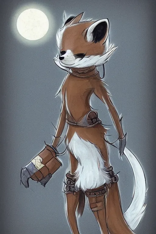 Image similar to a cute medieval anthropomorphic fox with a fluffy tail, comic art, trending on furaffinity, cartoon, kawaii, backlighting, furry art!!!, cool shading, concept art