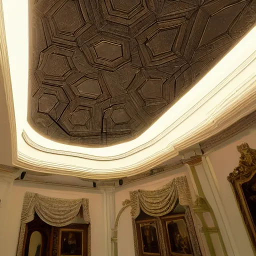 Image similar to circular ornated ceiling highly detailed