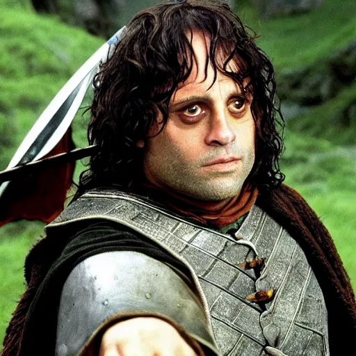 Image similar to Danny devito as Aragorn in lord of the rings