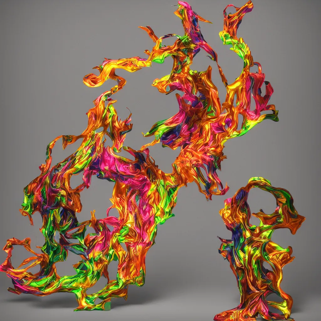 Image similar to painful pleasures by lynda benglis, octane render, colorful, 4 k, 8 k