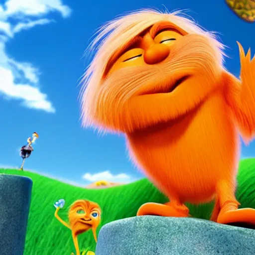 Prompt: the lorax, dating profile picture