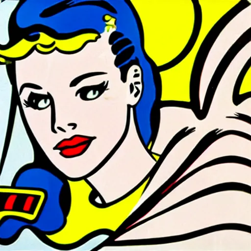 Image similar to roy lichtenstein, pop art, comic book