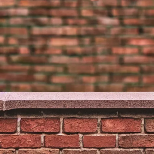 Image similar to a brick railing in front of greenscreen