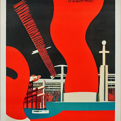 Prompt: A Singaporean propaganda poster designed by Alexander Rodchenko