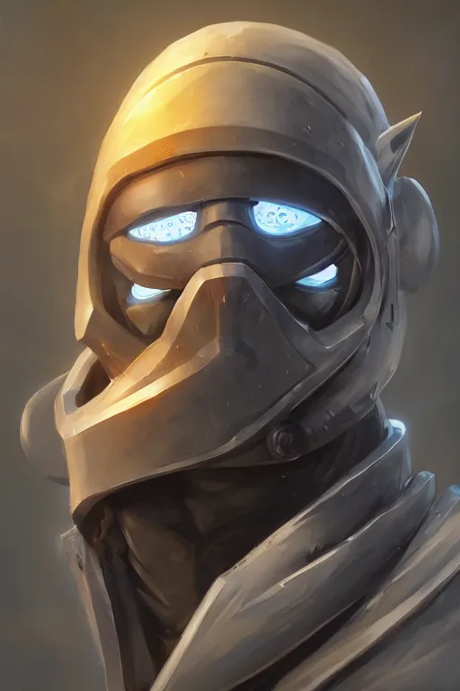 Image similar to epic mask helmet robot ninja portrait stylized as fornite style game design fanart by concept artist gervasio canda, behance hd by jesper ejsing, by rhads, makoto shinkai and lois van baarle, ilya kuvshinov, rossdraws global illumination radiating a glowing aura global illumination ray tracing hdr render in unreal engine 5