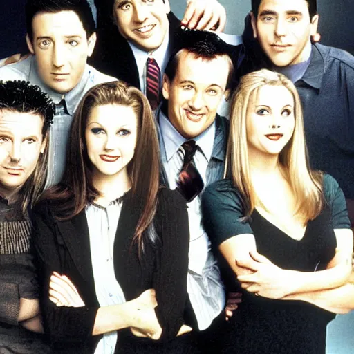 Image similar to cast photo of evil-friends television show 1994