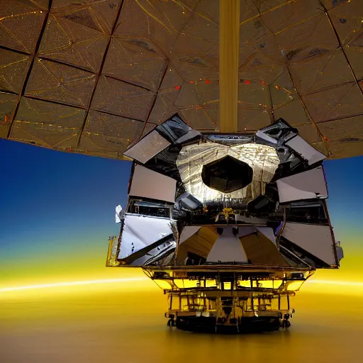 Image similar to Liminal space in outer space, James Webb telescope