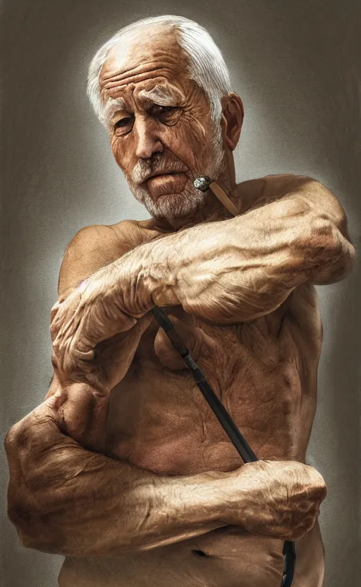 Prompt: old man doing hard work, do what we can, then leave it to god, d & d, non - fiction, intricate, elegant, highly detailed, digital painting, 8 k uhd, discipline object position, dynamic form, consistency, avoid duplication object, concept art, intricate, sharp focus, illustration, art by robin eley, paul lung, samuel silva