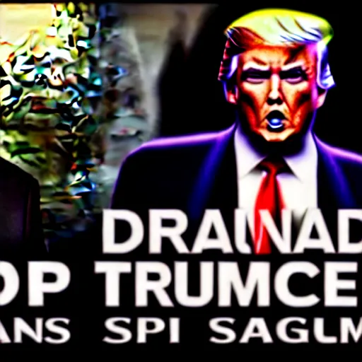 Image similar to donald trump in dark soulsd, ps 3 gameplay, highly detailed