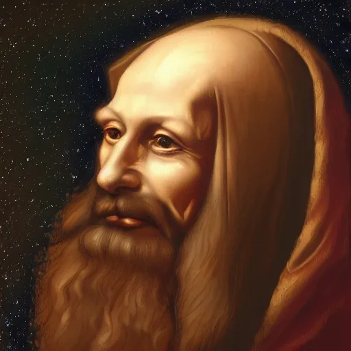 Image similar to da vinci explains how interplanetary anatomy works, oil painting, ultradetailed, artstation, ultradetailed, digital painting, ultradetailed