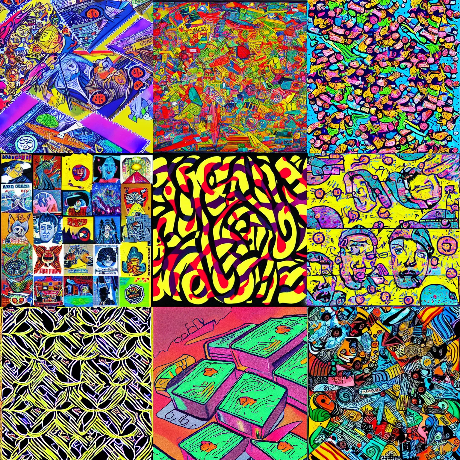 Prompt: blotter art