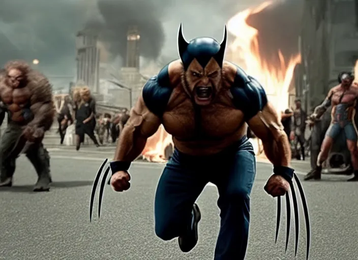 Image similar to cinematic still, danny devito as wolverine, x - men ( 2 0 1 9 )