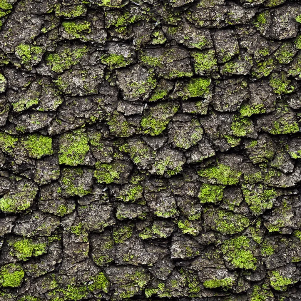 Image similar to texture of an old abandoned mossy roof tiles