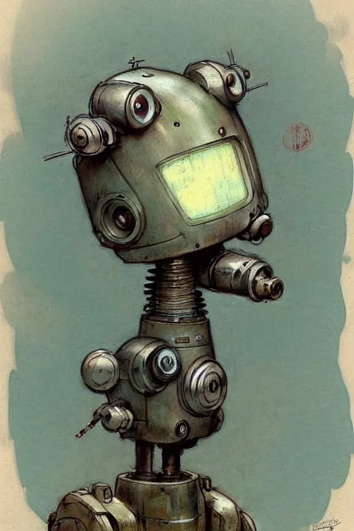 Image similar to (((((1950s robot . muted colors.))))) by Jean-Baptiste Monge !!!!!!!!!!!!!!!!!!!!!!!!!!!