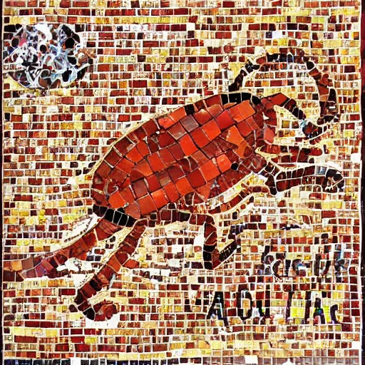 Image similar to bacon mosaic of charlotte's web