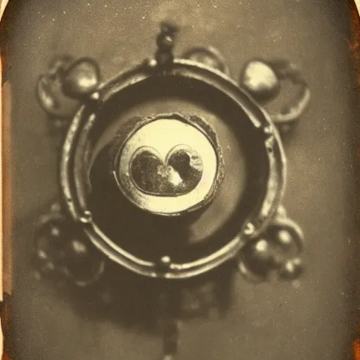 Image similar to 1 8 8 5 photo of a riveted companion!! cube!! from portal 2, cute heart, daguerrotype, high quality