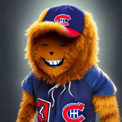 Image similar to anime Portrait of Youppi the Habs Montreal Canadiens Mascot as a very cute powerful and friendly pokemon, highly detailed anime, smooth, sharp focus, dynamic lighting, intricate, trending on ArtStation, illustration pokemon, art by WLOP