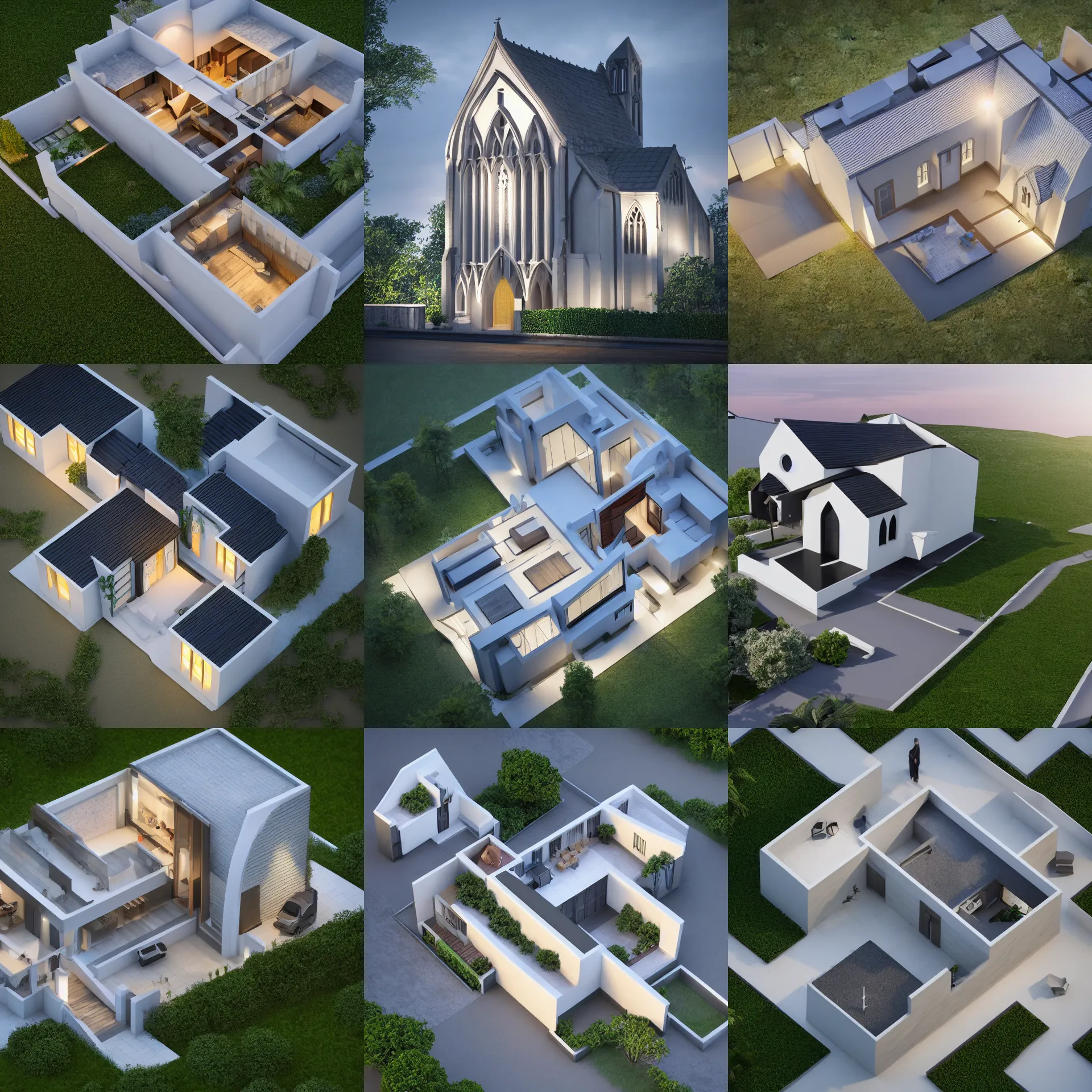 Dreamcore house Modelo 3D