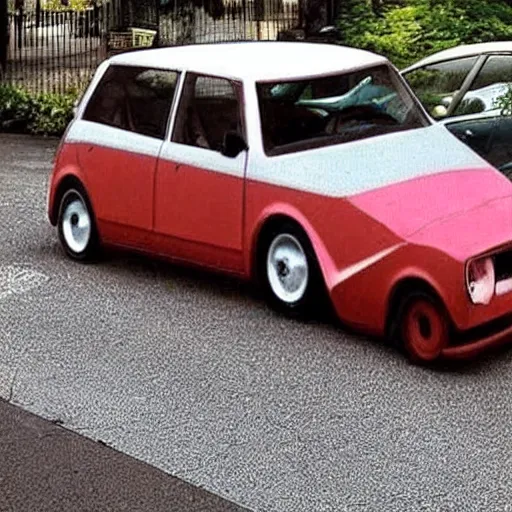 Image similar to a car that looks like danny devito