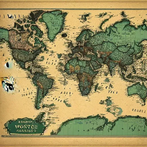 Image similar to cartography map art, highly detailed, vintage typography, modern design