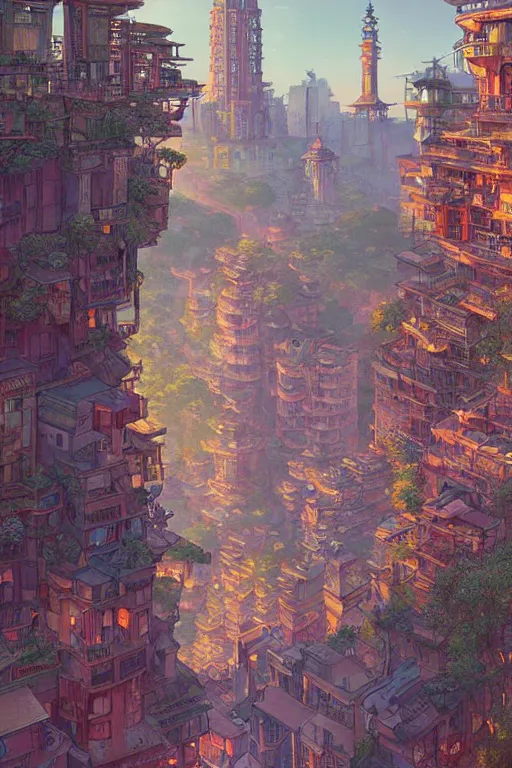 Image similar to a beautiful hyperdetailed illustration of absolutely beautiful johannesburg, perfectly shaded, atmospheric lighting, style of studio ghibli, makoto shinkai, raphael lacoste, louis comfort tiffany, artgerm, james jean, victo ngai, ross tran, chinese style