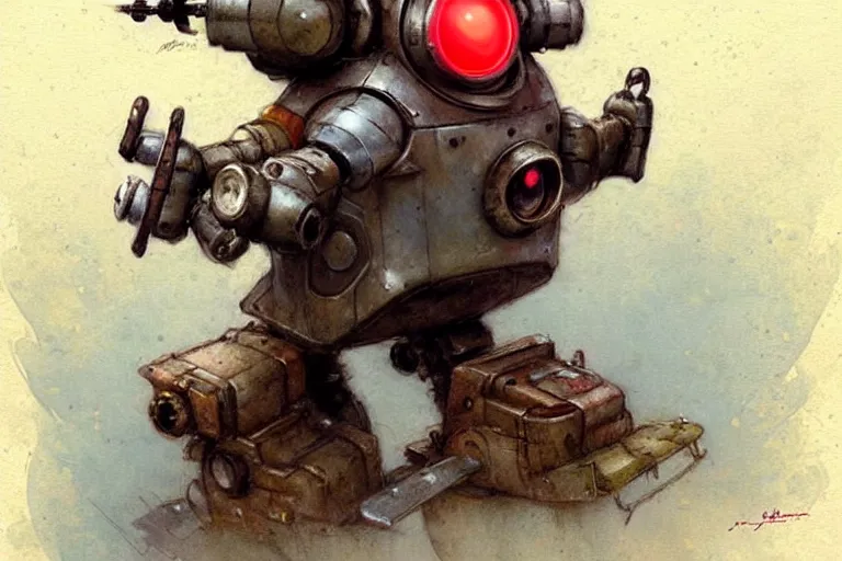 Image similar to adventurer ( ( ( ( ( 1 9 5 0 s retro future robot mouse explorer vehical. muted colors. ) ) ) ) ) by jean baptiste monge!!!!!!!!!!!!!!!!!!!!!!!!! chrome red