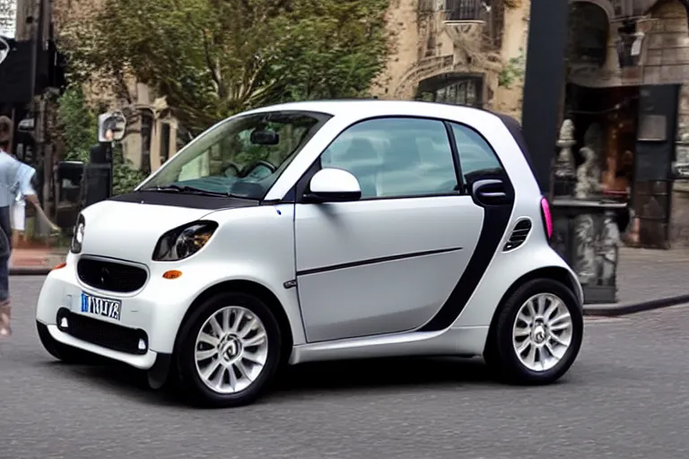 Prompt: smart car limousine