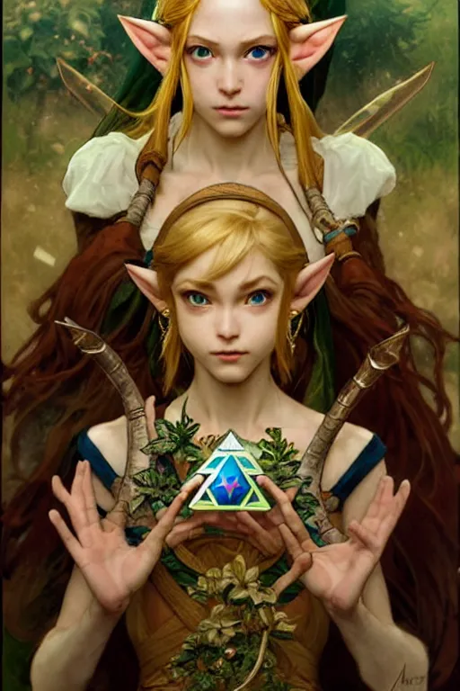 Image similar to legend of zelda!! metamorphosis, perfect face!!, fantasy, intricate, elegant, dramatic lighting, emotionally evoking symbolic metaphor, highly detailed, photorealistic, artstation, concept art, smooth, sharp focus, art by john collier and albert aublet and krenz cushart and artem demura and alphonse mucha