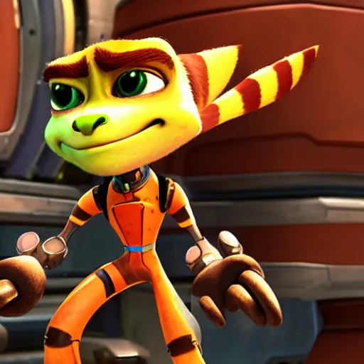 Prompt: Ratchet from Ratchet and Clank