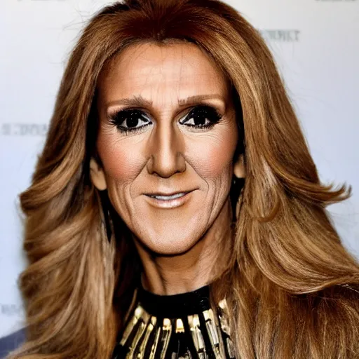 Image similar to celine dion transforming into a bird lot