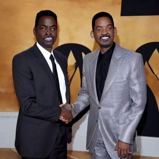 Image similar to chris rock and will smith shaking hands