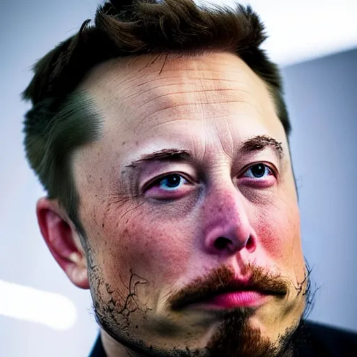 Image similar to bearded elon musk