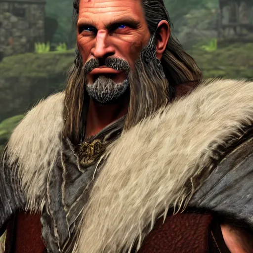 Image similar to 1940s photo of ulfric stormcloak , real, high definition, 8k