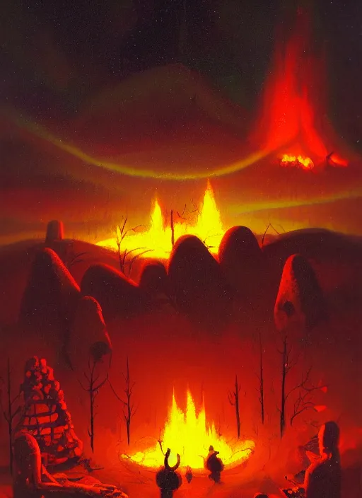 Image similar to camp fire by paul lehr