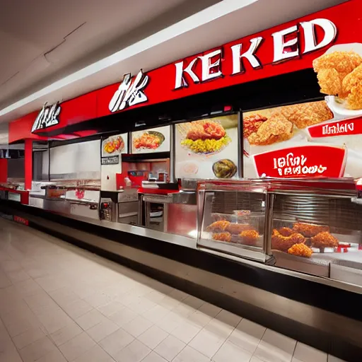 Image similar to kentucky fried chicken, professional food photography in kfc restuarant