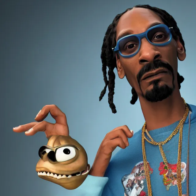 Image similar to snoop dog as a pixar disney unreal engine octane render 3 d render photorealistic