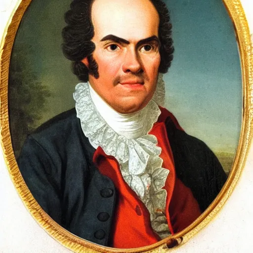 Prompt: A 1700s portrait of Trevor Philips