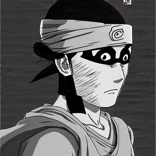 Image similar to a ninja/martial-artist in the style of Masashi Kishimoto in the style of akira toriyama detailed realistic High Resolution HD 8k character portraits concept art