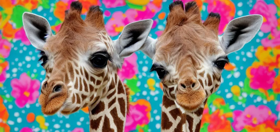 Prompt: little giraffe in kawaii style