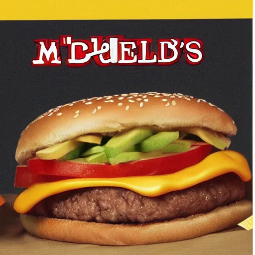 Image similar to advertisement for mcdonald's new feet burger