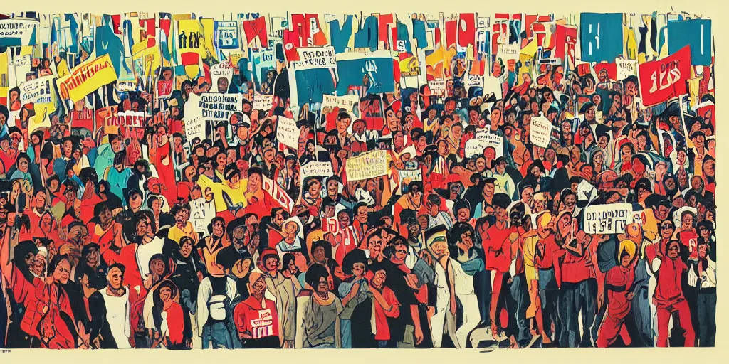 Image similar to Poster depicting International Worker Solidarity and collective action unique-H 832