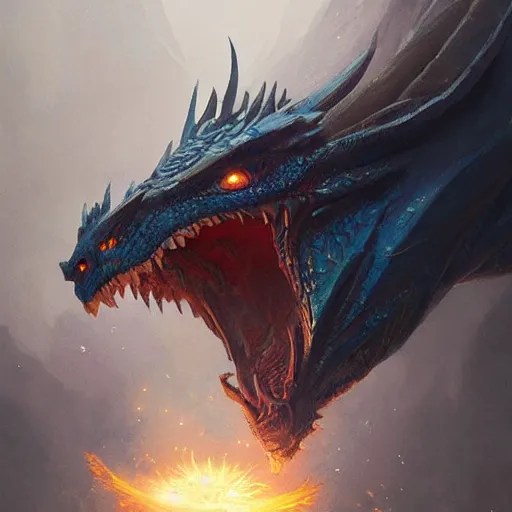 Image similar to a dragon that is a portrait picture, magnificent design, fantasy art, concept art, illustration, art by and greg rutkowski, dreadjim, zeen chin