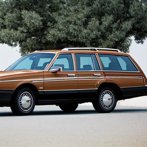 Prompt: a brown 1 9 8 9 mercury station wagon